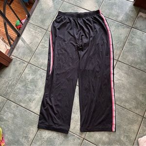 VTG Hibbet Sports Striped Black Sweatpants 
Good condition 
Size XL